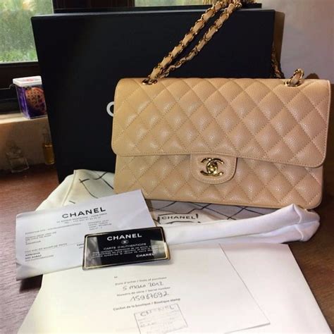 chanel classic flap bag beige and gold|original chanel classic flap bag.